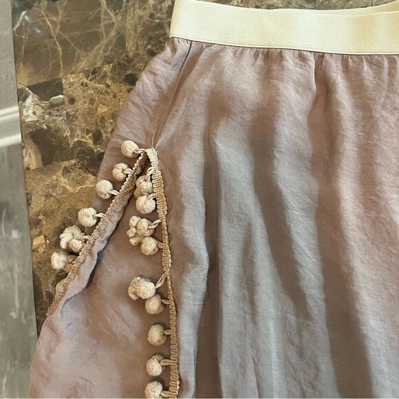 SHEIN Tassel Trim Slit Hem Wide Leg Pants Size 1XL​​ Gypsie Bohemian - Picture 8 of 11